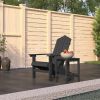 Patio Adirondack Chair with Table HDPE Anthracite