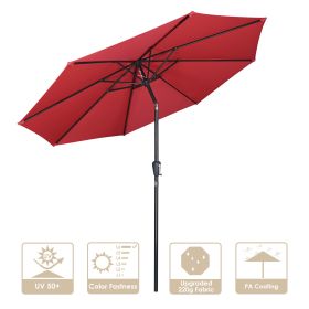 9FT AL Umbrella Patio Umbrella features UV50+ protection to block 98% UV ray