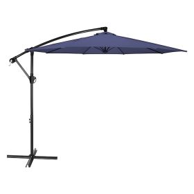 10-foot Outdoor Cantilever Banana Umbrella - Blue