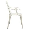 Patio Chairs 4 pcs Cast Aluminum White