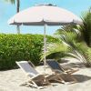 Outdoor beach umbrella-Cream White