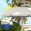 Outdoor beach umbrella-Cream White