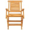 Folding Patio Chairs 2 pcs 22"x24.8"x35.4" Solid Wood Teak