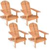 Eucalyptus Chair Foldable Outdoor Wood Lounger Chair