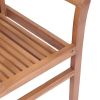 Dining Chairs 8 pcs with Taupe Cushions Solid Teak Wood