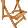 Folding Patio Bar Stools 2 pcs Solid Wood Acacia