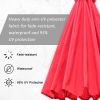 9 Ft Offset Hanging Market Patio Umbrella w/Easy Tilt Adjustment for Backyard, Poolside, Lawn and Garden, Red