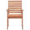 Patio Dining Chairs 2 pcs Solid Acacia Wood