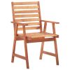 Patio Dining Chairs 2 pcs Solid Acacia Wood