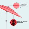 Portable Patio Umbrella Outdoor Market Tilt Umbrella with Easy Tilt Adjustment