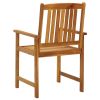 Patio Chairs 8 pcs Solid Acacia Wood