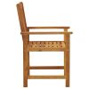 Patio Chairs 8 pcs Solid Acacia Wood