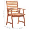 Patio Dining Chairs 8 pcs Solid Acacia Wood