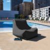 Jaxx Ponce Outdoor Bean Bag Chair, Slate