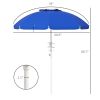 Outdoor beach umbrella-Sapphire Blue