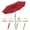 9FT AL Umbrella Patio Umbrella features UV50+ protection to block 98% UV ray