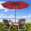 9FT AL Umbrella Patio Umbrella features UV50+ protection to block 98% UV ray