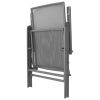 Stackable Patio Chairs 2 pcs Steel Gray