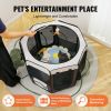 VEVOR Foldable Pet Playpen, 36 inch Portable Dog Playpen, Crate Kennel for Puppy, Dog, Cat, Premium Waterproof 600D Oxford Cloth, Removable Zipper, fo