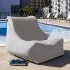 Jaxx Ponce Outdoor Bean Bag Chair, Pearl