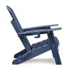 Folding Adirondack Chair Weather Resistant, Outdoor HDPE Lawn Chair