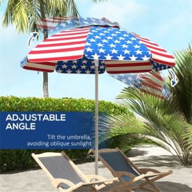 Outdoor beach umbrella (Color: as picture)