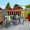 Wooden Outdoor Lounge Chair with Ergonomic Design for Yard and Garden