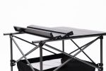 1-piece Folding Outdoor Table with Carrying Bag,Lightweight Aluminum Roll-up Square Table for indoor, Outdoor Camping, Picnics, Beach,Backyard, BBQ, P