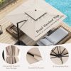 9.5 Feet Cantilever Patio Umbrella with 360¬∞ Rotation and Double Top