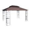 13x10 Outdoor Patio Gazebo Canopy Tent With Ventilated Double Roof And Mosquito net(Detachable Mesh Screen On All Sides),Suitable for Lawn, Garden, Ba