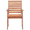 Patio Dining Chairs 2 pcs with Cushions Solid Acacia Wood