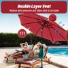 10' Patio Umbrella Outdoor Table Market Yard Umbrella with Push Button Tilt/Crank