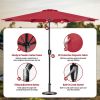 10' Patio Umbrella Outdoor Table Market Yard Umbrella with Push Button Tilt/Crank