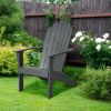 Wooden Outdoor Lounge Chair with Ergonomic Design for Yard and Garden