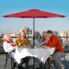 10' Patio Umbrella Outdoor Table Market Yard Umbrella with Push Button Tilt/Crank